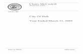 City Of Holt Year Ended March 31, 2004Claire McCaskill Missouri State Auditor City Of Holt Year Ended March 31, 2004 February 2005 Report no. 2005-08 auditor.mo.gov