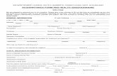 ACQUAINTANCE FORM AND HEALTH QUESTIONNAIRE · 2019. 2. 11. · 632 MONTGOMERY AVENUE, SUITE 2, NARBERTH, PENNSYLVANIA 19072 (610) 664-6061 ACQUAINTANCE FORM AND HEALTH QUESTIONNAIRE