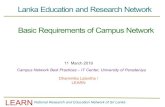 Lanka Education and Research Network Basic Requirements of … Network... · Given Network : 192.168.1.0/24 Subnet mask of required subnets : 255.255.255.240 (/28) – Subnets? 24=