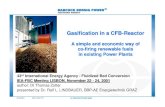 Gasification in a CFB-Reactor · 25.09.2001 SEEC 2001.PPT AE ENERGIETECHNIK GMBH 1 Gasification in a CFB-Reactor A simple and economic way of co-firing renewable fuels in existing