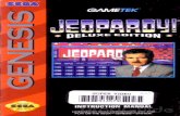 the-eye.eu · THANK YOU for purchasing Gametek's induce previously undetected epileptic symp- JEOPARDY! Deluxe Edition featuring ALEX toms even in persons who have no history of prior
