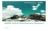 2020 TCFD Disclosure Report - Capital Dynamics...us, please email esg@capdyn.com or contact the authors of this report. Bryn Gostin Managing Director, Head of Product Development &
