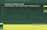 international review of social history · Jürgen Kocka, Wissenschaftszentrum Berlin für Sozialforschung Mirta Zaida Lobato, Universidad de Buenos Aires Patrick Manning, University