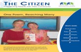 Connecting People with Their Community · Working hard on My oWn By Tony Cuglietta INSIDE VOICE The self-advocate’s perspective. Inside Voice is published in each issue of The Citizen.If