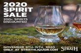 2020 SPIRIT SALE€¦ · oily Mortlach style. 57.4% abv Sale Price $126.87 Reg. $164.26 - 23% off-23% Tamdhu 10yr Official Bottling. A new classic, and one of Adam’s favourites.