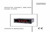 DIGITAL PANEL METER N30U TYPE - Conrad Electronic · The measured input signal can be arbitrary converted by means of a 21-point individual characteristic. Features of the N30U meter: