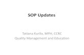 Training on revised SOPs: SOP 8.3: Delegation Of Authority ... · Training on revised SOPs: SOP 8.3: Delegation Of Authority SOP 5.2: Opening a Clinical Trial to Accrual Refresher