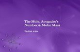 The Mole, Avogadro’s Number & Molar Masselysciencecenter.com/yahoo_site_admin/assets/docs/The_Mole__Avoga… · The Mole, Avogadro’s Number & Molar Mass Packet #20 . COUNTING