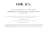 Grant Solicitation No. OHA 20-08 EMERGENCY ......Grant Solicitation No. OHA 20-08 EMERGENCY FINANCIAL ASSISTANCE June 28, 2019 All online applications must be submitted by Friday,
