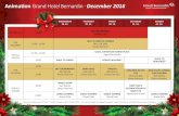 Animation Grand Hotel Bernardin · December 2016 leto/Hoteli Bernardin...trio casanova *Check-in reception until 12:00 am | We reserve the right of changing the program. Details information