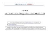 eNode Configuration Manual - SystemCORP€¦ · DNP3 eNode Configuration Manual General Description Page 6 of 71 2 General Description The DNP3 eNode Module can be used to configure
