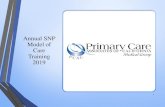Annual SNP Model of Care Training 2019...Special Needs Plan 2019 (SNP) The CMS requires all contracted medical providers to receive basic training about the (SNP) Model of Care. Special