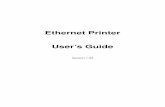 Ethernet Printer User's Guide English - Argox...Ethernet Printer Technical Manual November 10, 2010 4 1. Ethernet Card Specifications Items Specifications CPU 32-bits, ARM-922, 100MHz