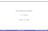 The Relational Modelcourses.cs.vt.edu/.../lecture-02-intro-relational-model.pdf · 2010. 9. 2. · I Limitations of relational model: 1.Simple, limited approach to structuring data.