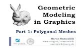 Geometric Modeling in Graphics - SCCGsamuelcik/modeling/gmig_lecture_01.pdfGeometric object Set of connected points in space Usually inside Euclidean space (orthonormal basis, coordinates,