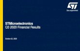 STMicroelectronics Q3 2020 Financial Results87788.choruscall.eu/stm/stm201022final_presentation.pdf · 2020. 10. 22. · STMicroelectronics Q3 2020 Financial Results October 22, 2020.