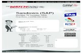 Sandown (SAP) - Microsoft · Sandown (SAP) 1 WAY TO IMPORTANT [6] Great effort last week, same draw, main danger Owner(s): D Faulknall BK D COLLEGE CAUSEWAY IMA PEARL $6.50 Trainer: