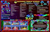 NATIONAL PUBLIC SCHOOL...Writing:41-60 Language Introduction to jolly phonic sounds: “k , x, f, y, z” Writing: cursive letters and capital letters. “i” family words. Identifying
