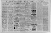 PORTLAND DAILY PRESS. · PORTLAND DAILY PRESS. ESTABLISHED JUNE 23, 1862—VOL, 19. _PORTLAND, THURSDAY MORNING, FEBRUARY 16, 1882. PRICE S ( ENTS. _ENTERTAINMENTS_ The Delights of