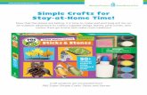 Simple Crafts for Stay-at-Home Time! · educational media SUPER SIMPLE CRAFTS ' Sticks & Stones WARNING: CHOKING parts. Not for children under 3 yrs. 50+ creative projects using backyard