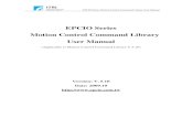 EPCIO Series Motion Control Command Library User Manual Series Motion...EPCIO Series Motion Control Command Library User Manual 5 For the timer, the user can set the time limit. Once