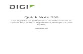 Quick Note 059 - Digi Internationalftp1.digi.com/support/documentation/QN_59_ESP_PPPSTATS.pdfQuick Note 059 Use Digi ESP for Python on a TransPort router to upload PPP Stats to Digi