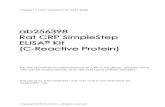 Rat CRP SimpleStep (C-Reactive Protein)...2020/04/10  · ab256398 Rat CRP SimpleStep ELISA Kit 4 5. Limitations Assay kit intended for research use only. Not for use in diagnostic