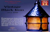 Vintage Black Iron - The Mica Lamp Company · Black Iron circa 1920 ataloged herein is our collection of authentic forged iron lighting fixtures. Popularly known as Country Cottage,