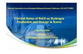 Current Status of R&D on Hydrogen Production and Storage in … · 2019. 9. 13. · Hydrogen Energy R&D Center 18 Biological Hydrogen Production-Scale-up and optimization of fermentative