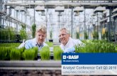 Analyst Conference Call Q3 2019 - BASF 4. October 24, 2019 | BASF Analyst Conference Call Q3 2019. BASF