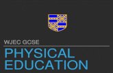 WJEC GCSE PHYSICAL EDUCATION - Stanwell School · GCSE PHYSICAL EDUCATION COURSE STRUCTURE UNIT 2 THE ACTIVE PARTICIPANT IN PHYSICAL EDUCATION Non-exam assessment 50% of qualification