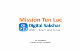 Mission Ten Lac - Digital Sakshardigitalsakshar.com/AppContent/DSC- PDF/Jankari APP Manual... link will open JankariPortal. •You can use your existing Attendance App login credential