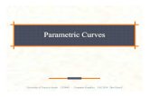 Parametric Curves - University of Texas at Austinfussell/courses/cs384g...Algebraic Representation All of these curves are just parametric algebraic polynomials expressed in different