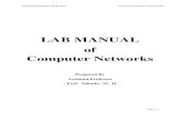 LAB MANUAL of Computer Networks...Computer Networks Lab Manual Third Year Computer Engineering Prepared by Ms. Ompriya V. Kale Page | 7 With a crossover cable the second and third