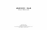 ADVC G4 User Manual - B&H Photo · 2013. 7. 19. · (7) ADVC est la marque déposée de Grass Valley. (8) Microsoft et Windows sont des marques commerciales de Microsoft Corporation,