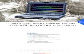 Rev 1.0 Ultra Rugged Military Spectrum Analyzer SPECTRAN ......The software is constantly evolving, future updates are free of cost for all users. Save your settings and complete measurements
