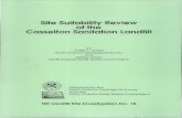 Site Suitability Review of the Casselton Sanitation Landfill · Local Ground-Water Hydrology Water Quality CONCLUSIONS REFERENCES APPENDIX A APPENDIX B APPENDIX C APPENDIX D APPENDIX