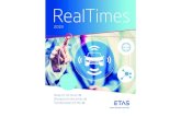 RealTimes - ETAS · driving vehicles must be able to deal with an endless array of diff erent scenarios. To help them do that, ECUs, microprocessors (μPs), and graphic processors