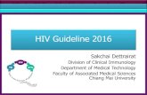 HIV Guideline 2016 - cqihiv.com Forum_Sakchai.pdf · • Anti-HIV Antibody Test • HIV p24 Antigen Test • HIV Nucleic Acid Amplification Tests (NAAT) Screening Tests EIA/ELISA
