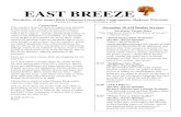 EAST BREEZE - James Reeb UU Congregation...EAST BREEZE Newsletter of the James Reeb Unitarian Universalist Congregation, Madison, Wisconsin Volume 24, Number 11 — November 2016 Connections
