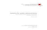 Lessons for public administration - Ombudsman...Commonwealth Ombudsman—Lessons for public administration: investigation of referred immigration cases issue in the cases investigated