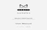 User Manual - Modal Electronics · 2020. 5. 20. · modulating the amplitude. 16 useful presets of these are accessible through this function. To change the envelope preset, hold