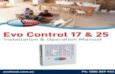 2.1 Unit Structure€¦ · Control provides energy efficient space heating/cooling and floor heating - ALL IN THE ONE UNIT! The Evo Control Series is ideal for domestic space heating/cooling