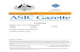 Published by ASIC ASIC Gazette - ASIC Home | ASICBARAKA & CO PTY. LTD. 117 354 113 BAROCCO PTY LTD 122 930 901 BAROQUE BRISBANE PTY LTD 122 852 484 BAROQUE INTERNATIONAL PTY LTD 122