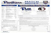 Pitt Panthers at No. 6 Florida Stateseminoles.com/wp-content/uploads/2019/10/Pitt-Game-Notes.pdfTaylor Pryce. in 2015 when she was Co-Offensive Player of the Week. Rank Name (Year)