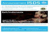 Announcement - perdoski.or.id · Bali International Convention Centre The Westin Resort, Nusa Dua Bali, Indonesia Congress President: Dr. Lis Surachmiati, Sp.KK, INDONESIA 3rd Spring