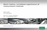 Black Carbon, correlation experiences of measurement methods...• MO PPR 3/8: Proposal for a measurement protocol for voluntary Black Carbon measurement studies, Germany & EUROMOT