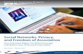 Social Networks, Privacy, and Freedom of Association1 Introduction and summary 4 From rights vs. utility to rights vs. rights 9 U.S. law applied to privacy and freedom of association