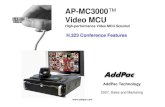 AP-MC3000 Video MCU Deactivate a Client(Source) Active Status Master Status Now other terminals can see a ... Token Request Token Response (Ack) OLC for 2’nd Video Channel OLC ...