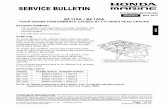 BF115A • BF130A · 2017. 9. 2. · First Issue Date: September 2006 PTB53923-C (TM027-2012.05) CONSUMER INFORMATION: The information in this service bulletin is intended for use